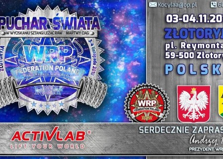 Кубок Мира по жиму лежа и становой тяге по версии WRPF, Злоторыая/Польша, 03-04.11.2018