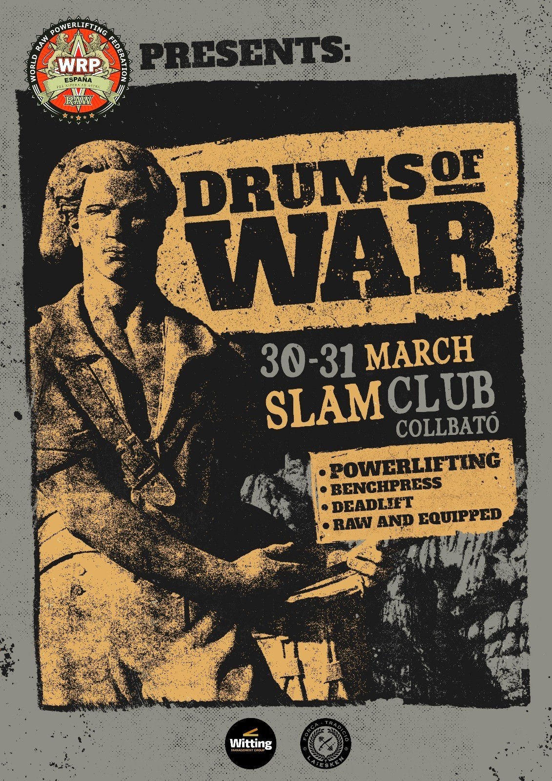 Международный турнир "Drums of war" по пауэрлифтингу и его отдельным движениям по версии WRPF/WEPF, Испания/ Барселона, 30-31.03.2019