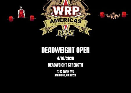 Открытый турнир Deadweight Open по версии WRPF, США / Калифорния, Сан Диего, 18.04.2020