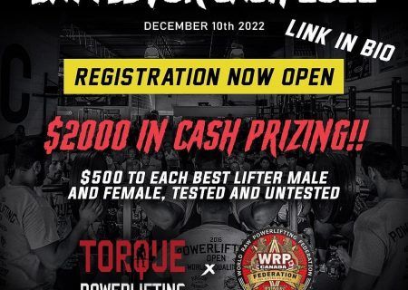 Открытый турнир «Battle for cash 2022» по пауэрлифтингу, жиму лежа и становой тяге, Канада / Торонто, 10.12.2022