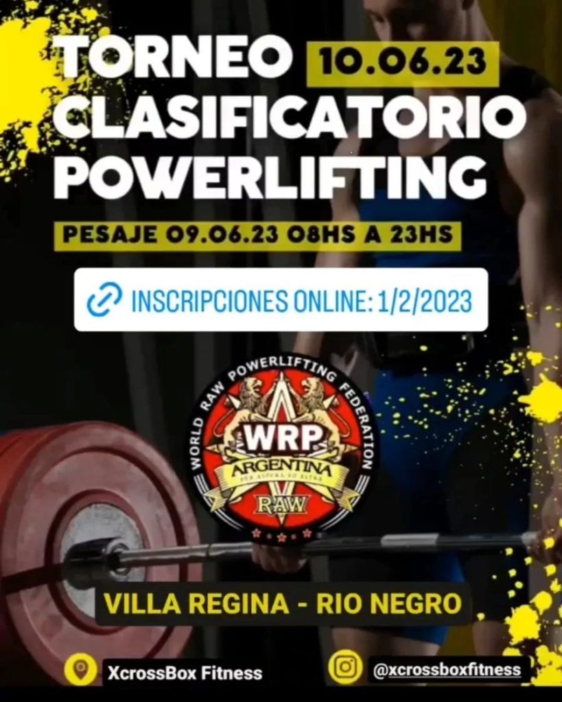 Классификационный турнир «WRPF Nacional 2023» по пауэрлифтингу, жиму лежа и становой тяге, Аргентина / Рио-Негро, Вилья-Рехина, 10.06.2023