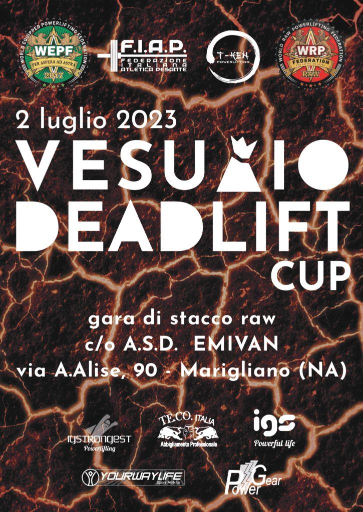 Турнир «Vesuvio Cup 2023» по становой тяге, Италия / Марильяно, 02.07.2023