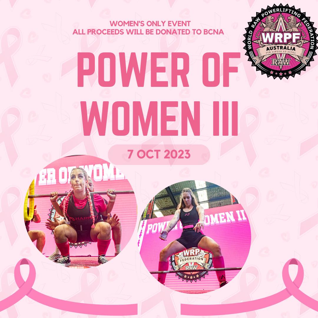 Турнир по пауэрлифтингу «WRPF Power Of Women III»  WRPF, Австралия  Виктория, Мельбурн, 07.10.2023