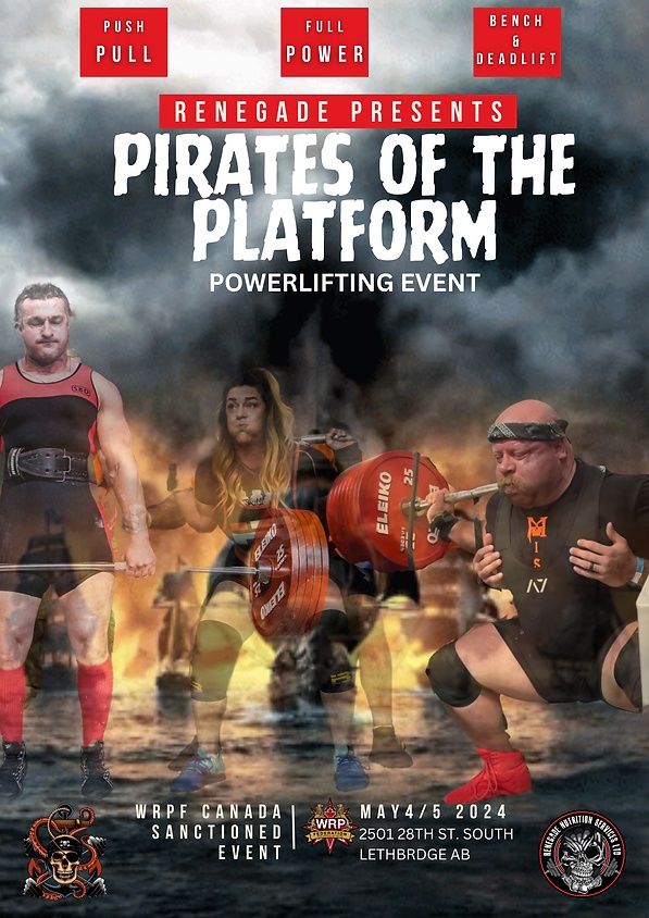 Открытый турнир «Pirates of the platform II» по пауэрлифтингу WRPF, Канада / Альберта, 04.05.2024