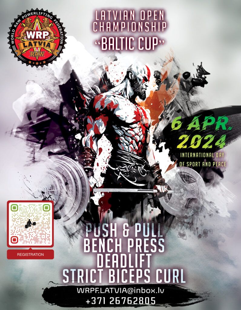 Чемпионат «Baltic Cup» по пауэрлифтингу и строгому подъему на бицепс по версии WRPF, Латвия / Рига, 06.04.2024