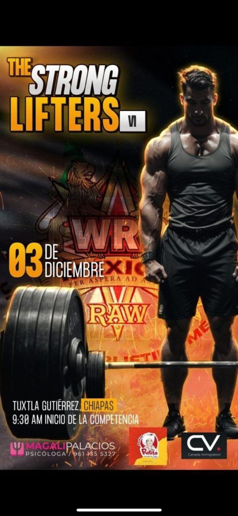 Открытый турнир «The Strong Lifters VI» по пауэрлифтингу WRPF, Мексика / Чьяпас, Тустла-Гутьеррес, 02.12.2023