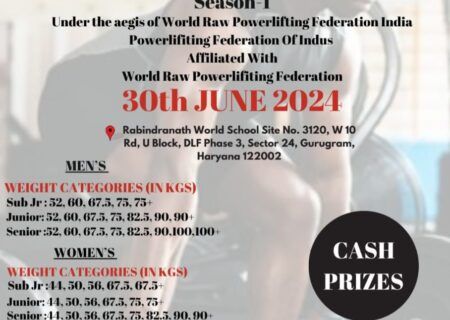 Чемпионат Северной Индии по становой тяге WRPF, Индия 30.06.2024