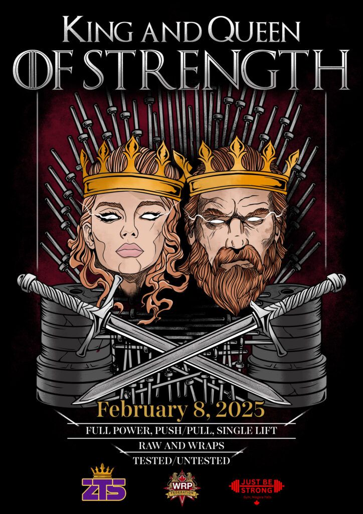 Открытый турнир «King & Queen of Strength» по пауэрлифтингу, силовому двоеборью, жиму лежа и становой тяге по версии WRPF, Канада / Онтарио, Ниагара Фолс, 08.02.2025
