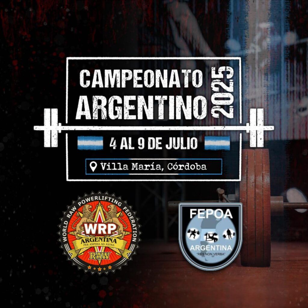 Чемпионат Аргентины по пауэрлифтингу WRPF, Аргентина / Кордоба, Вилла Мария, 04-09.07.2025
