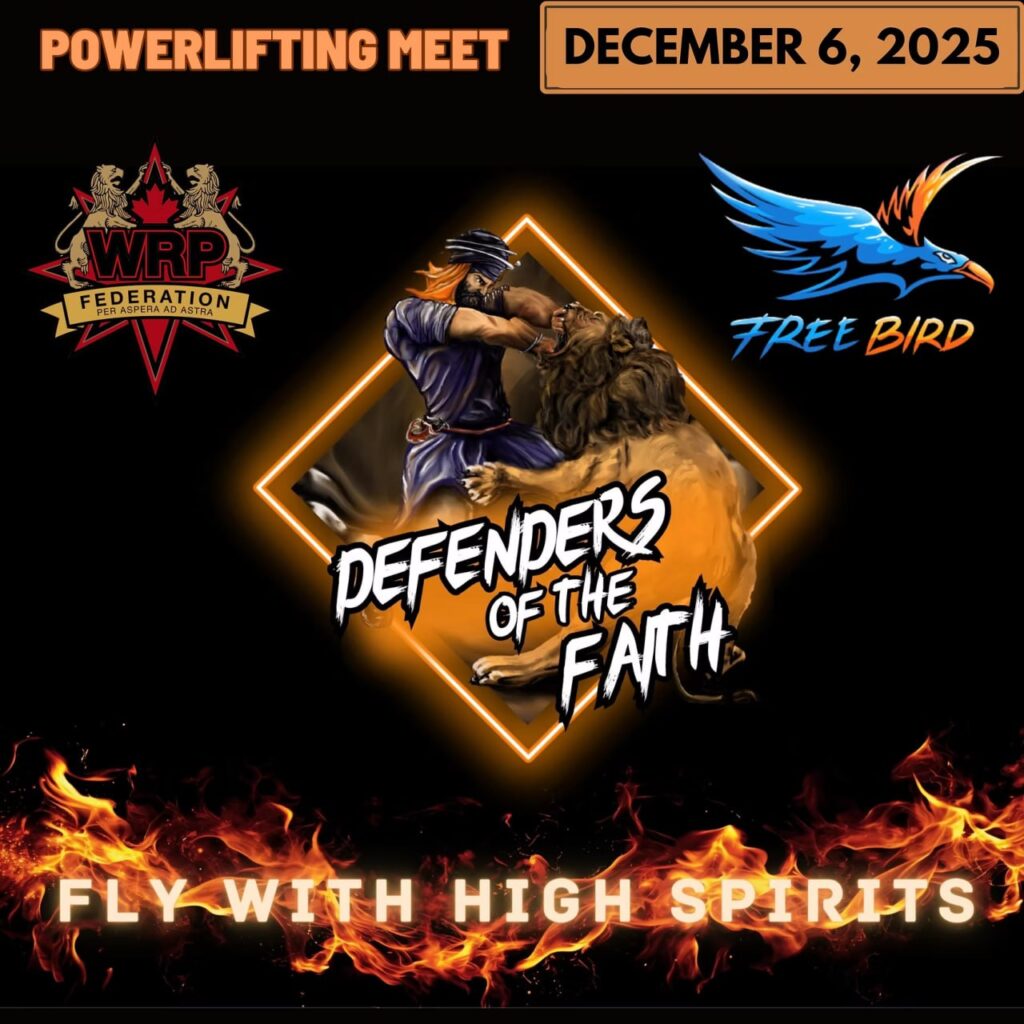 Открытый турнир «Defenders of Faith» по пауэрлифтингу, силовому двоеборью, жиму лёжа и становой тяге по версии WRPF, Канада / Онтарио, Миссиссога, 06.12.2025