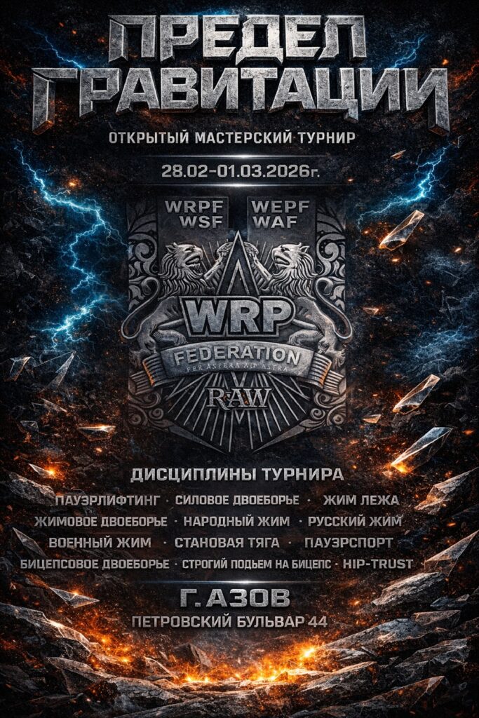 Мастерский турнир «Предел гравитации» WRPF/WEPF, Россия / Ростовская область, Азов, 28.02-01.03.2026