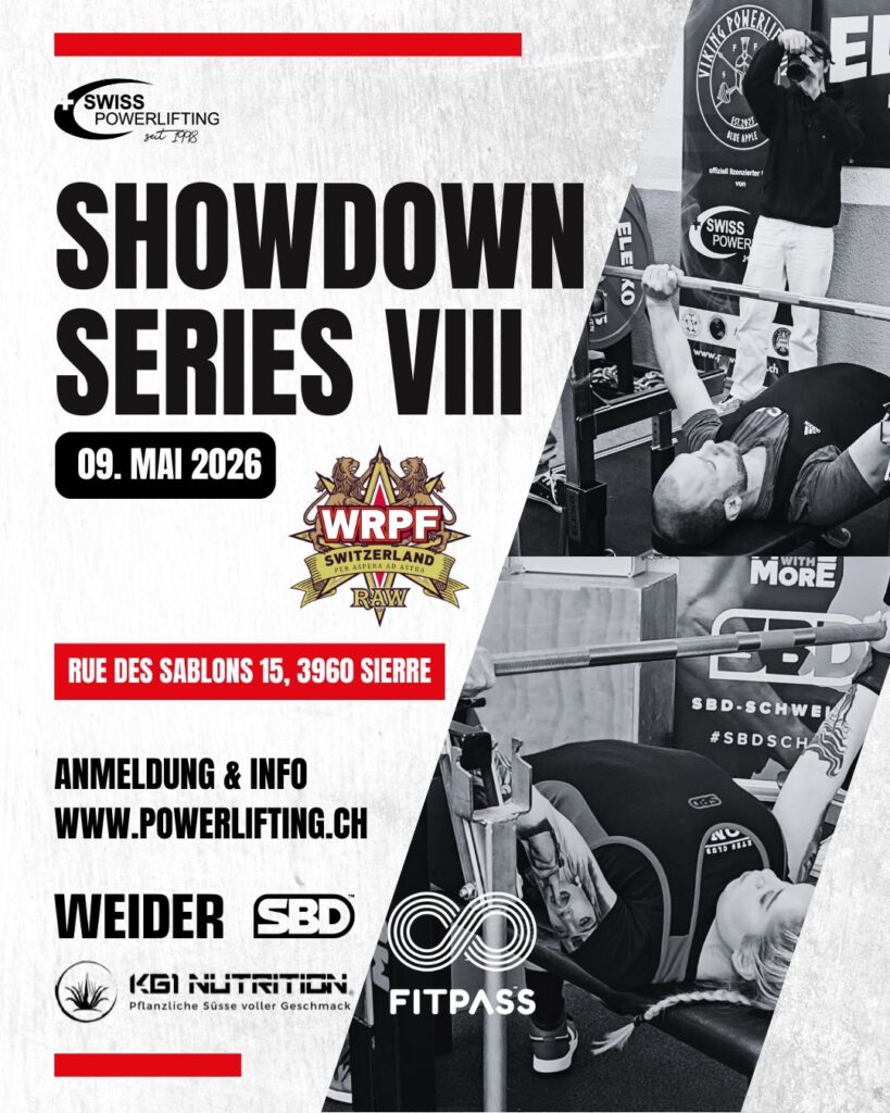 Международный турнир «Showdown series VIII 2026» по пауэрлифтингу и силовому двоеборью, Швейцария / Брайтенбах, 09.05.2026