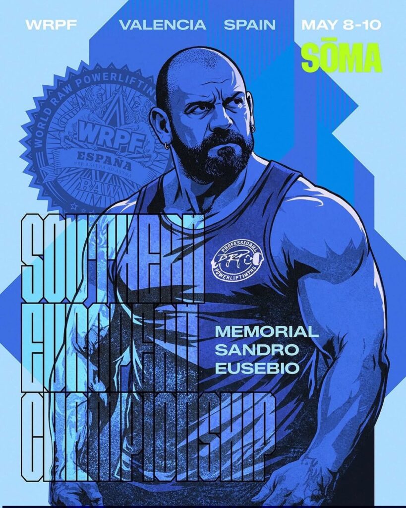 Мемориал Sandro Eusebio и Чемпионат Южной Европы по пауэрлифтингу, жиму лежа, становой тяге и подъему на бицепс, Испания / Валенсия, Патерна, 08-10.05.2026