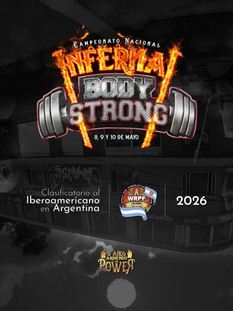 Национальный отборочный чемпионат «Infernal BodyStrong» по пауэрлифтингу по версии WRPF, Колумбия / Богота, 08-10.05.2026