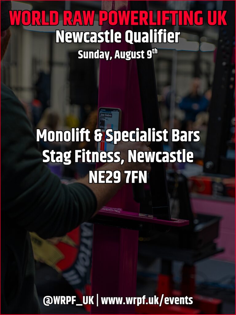 Открытый квалификационный турнир «Newcastle Qualifier» по пауэрлифтингу по версии WRPF, Великобритания / Англия, Ньюкасл, 09.08.2026
