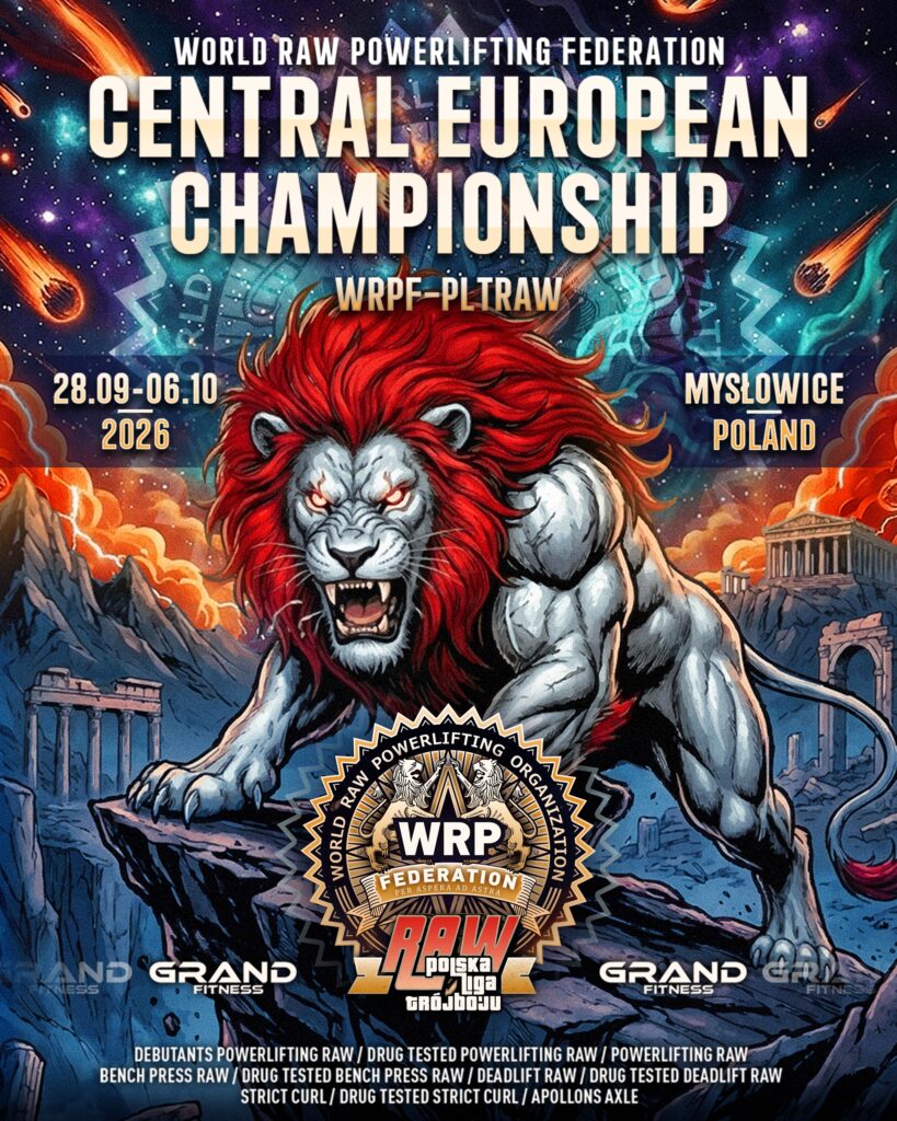 Чемпионат Центральной Европы «European series 3X3» по пауэрлифтингу, жиму лежа, становой тяге, строгому подъему на бицепс и армлифтингу по версиям WRPF/WEPF/WAF, Польша/ Мысловица, 28.09–06.10.2026