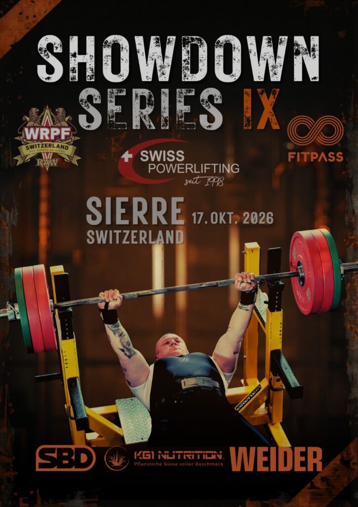 Открытый турнир «WRPF Showdown Series IX» по жиму лёжа, Швейцария / кантон Вале, Сьерр, 17.10.2026